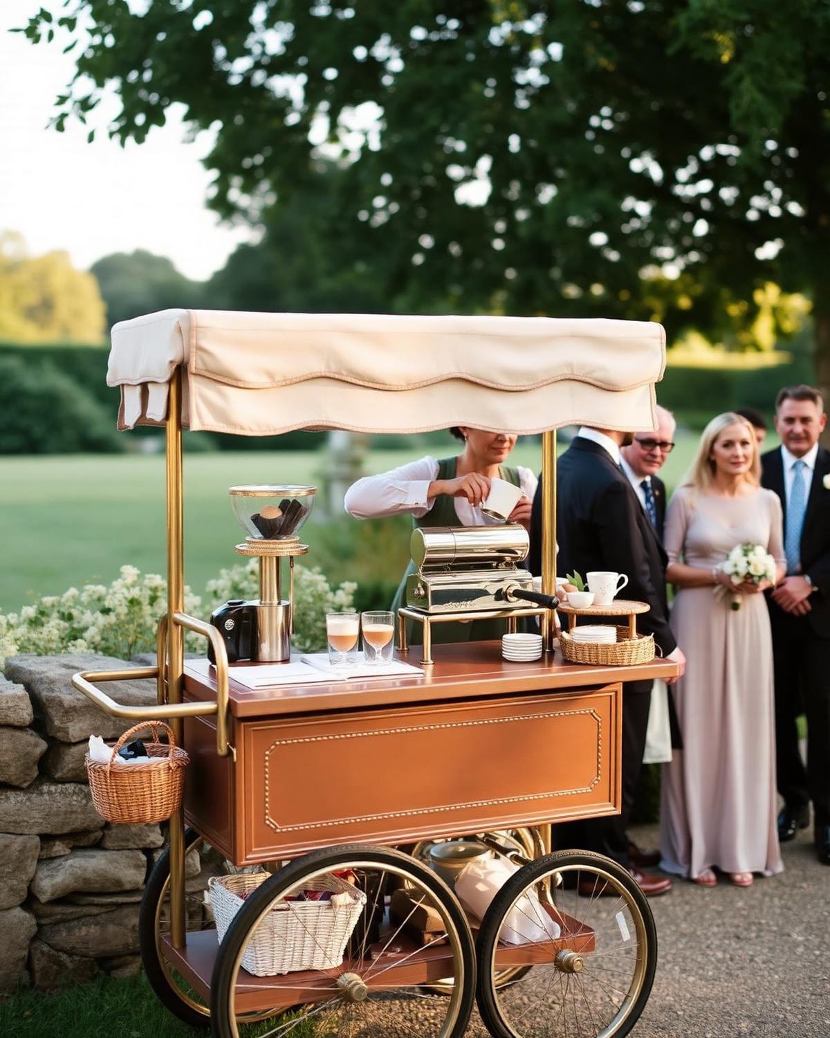Luxury Coffee Experiences for weddings — The first espresso after 'I do'.